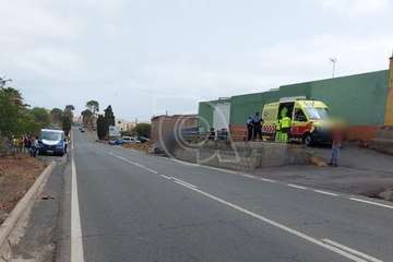 Grave accidente de moto en Lomo Cementerio/TA.
